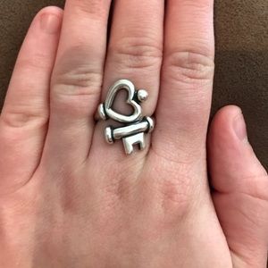 James Avery Key to My Heart Ring