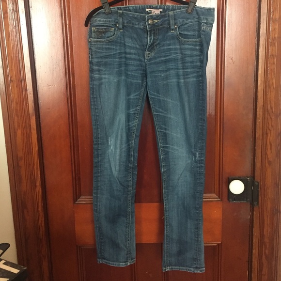 Faded express skinny jeans