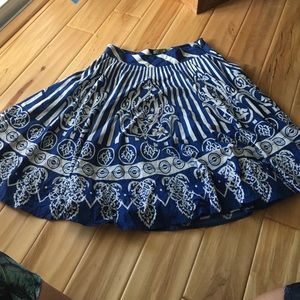 Maple anthro skirt. Full blue/white lined gorgeous