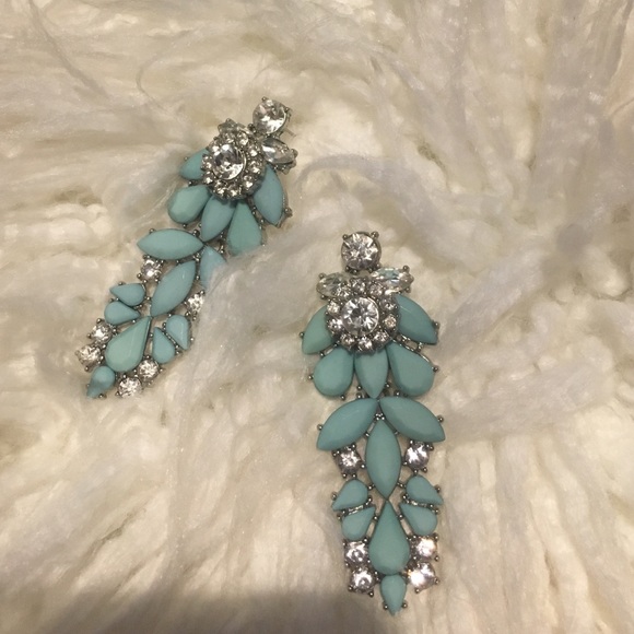 H&M Mint Blue Drop Earrings - Picture 2 of 3