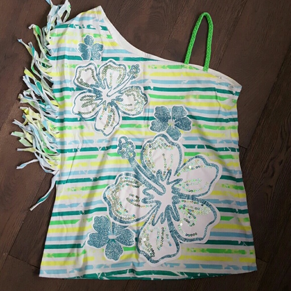 Girls' One shoulder top
