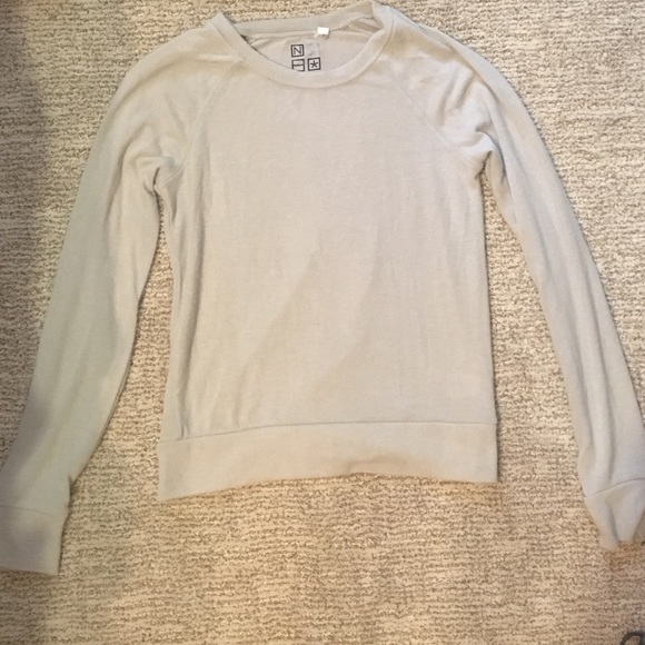 Gray crew neck