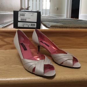 Never been worn Nina off white wedding shoes