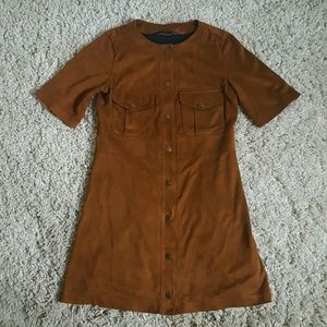 Zara Trafaluc Suede Dress