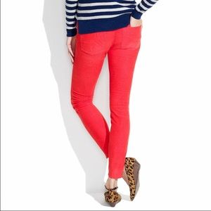 Madewell Red Skinny Jeans