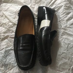 BALLY Black w White inside leather stripes Loafers BALLY Black w White inside leather stripes Loafers