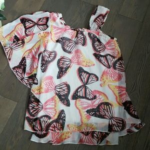 Girls' one shoulder top