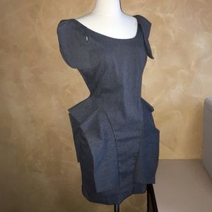 Grey fitted dress. Winner of most compliments!:)