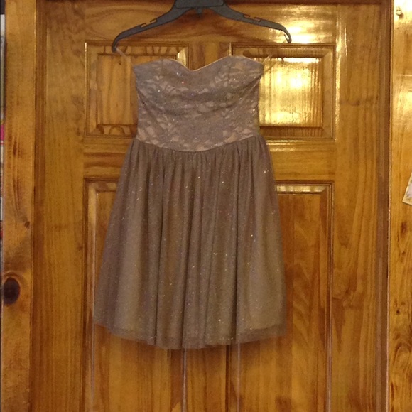 Gray homecoming dress