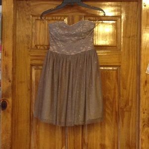 Gray homecoming dress