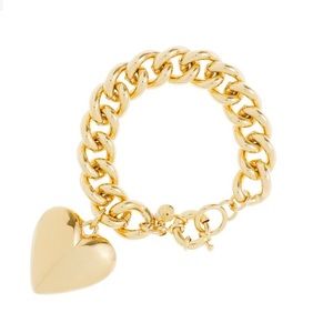 J. Crew Gold Heart Bracelet