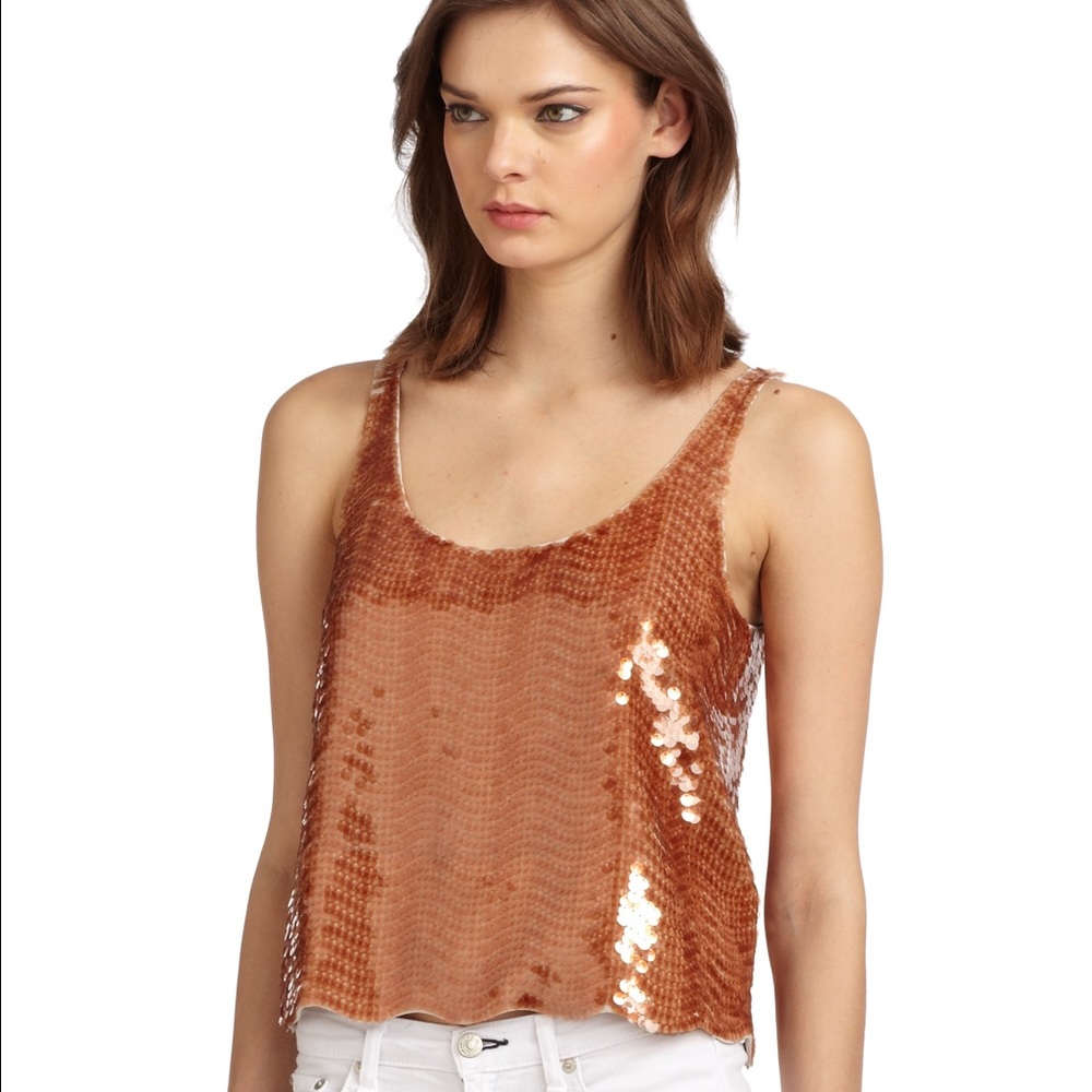 ‼️SALE Perfect white sequin top BCBG Maxazria