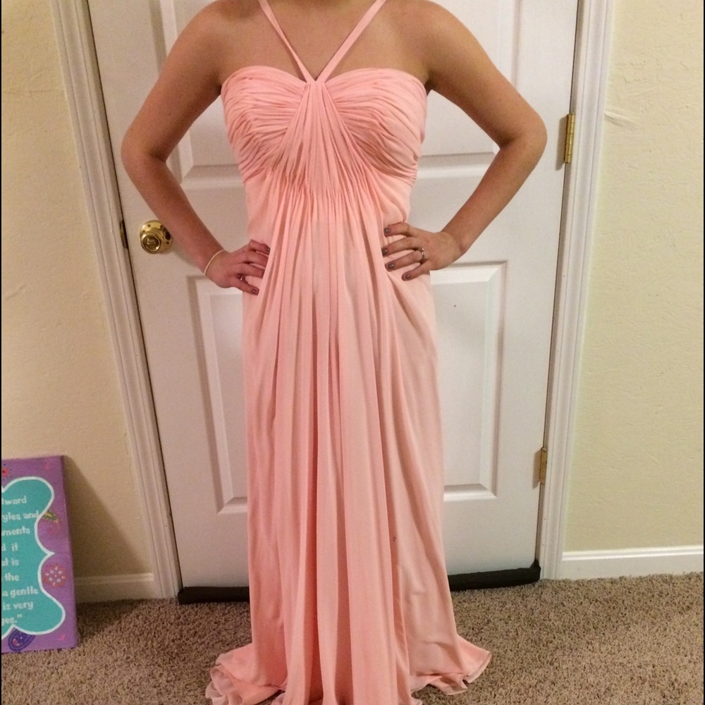 Stunning pink prom dress