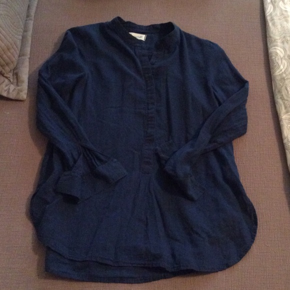 Madewell indigo popover tunic