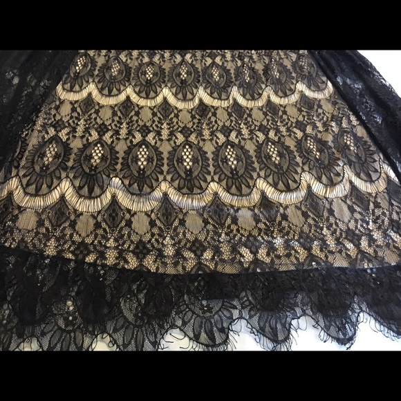 Black Lace Maxi Skirt