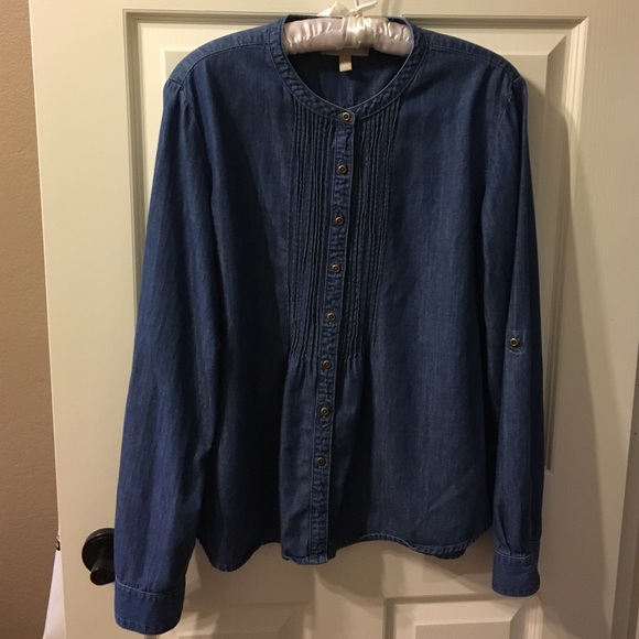 Denim Button Up Shirt from Banana Republic