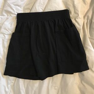 Black skater skirt