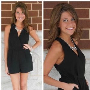 Simple black romper