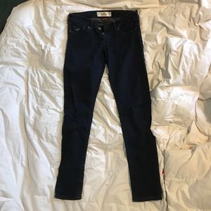 Dark blue hollister skinny jeans