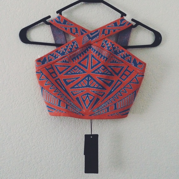 Cross crop top