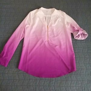 CALVIN KLEIN ombre blouse