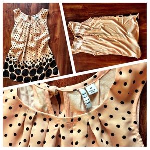 XS Elle top with polka dots