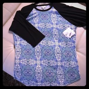 LuLaRoe Raglan baseball Tee