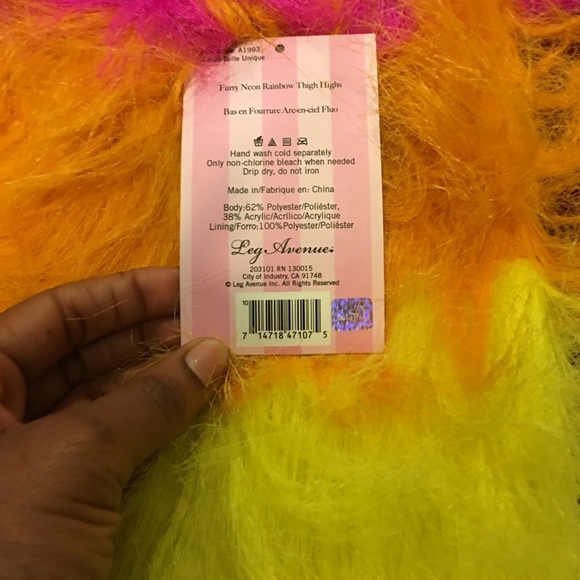 Rainbow Leg Warmers Never Worn!!! I have 2 pair!!! - Picture 2 of 4