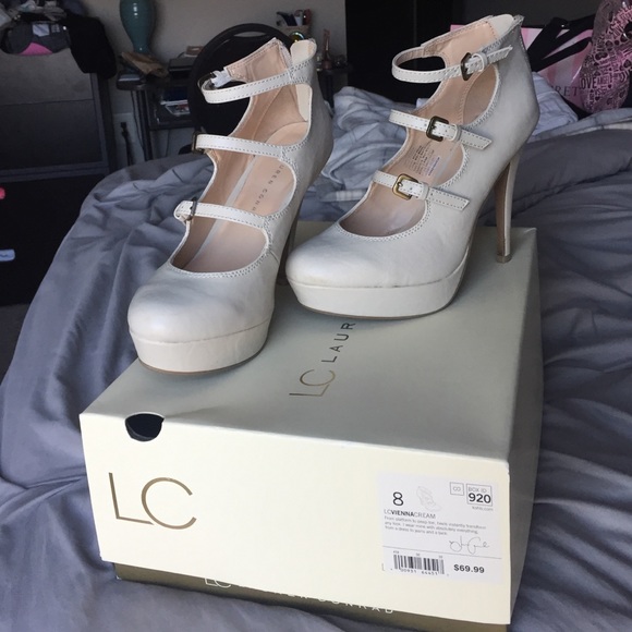 Lauren Conrad Vienna Cream Heels
