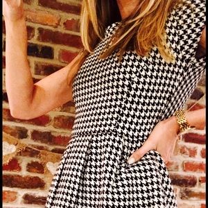 Houndstooth mini dress