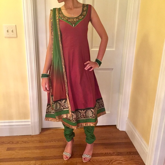 [NEW] Indian Anarkali Churidar set - Picture 1 of 4