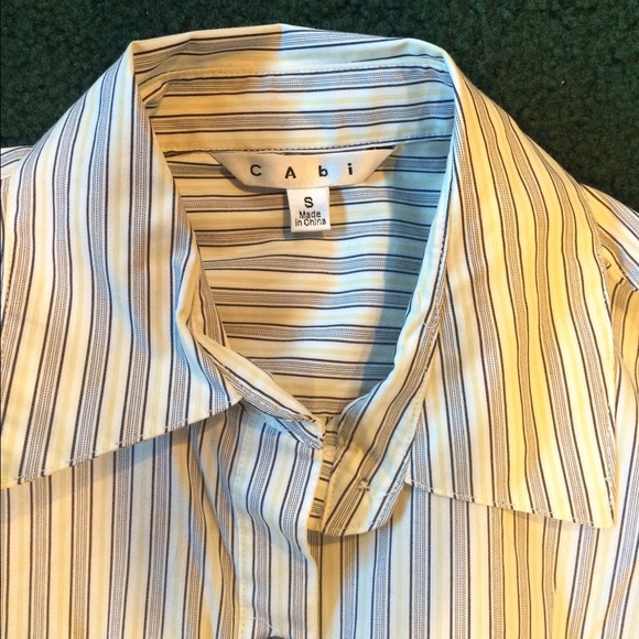 ‼️SALE‼️ Striped CAbi Button Down DONATED @5PM EST - Picture 2 of 2