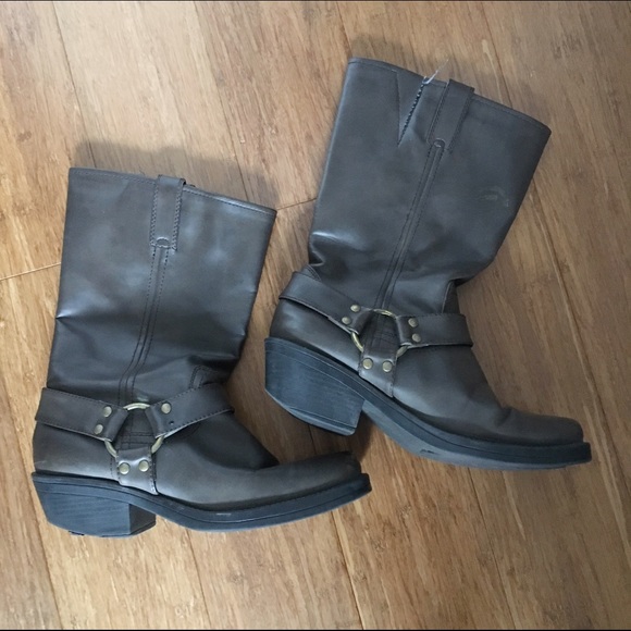 Brown mid calf  boots