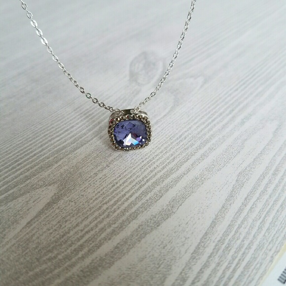 4 CT CRYSTAL TANZANITE AND MARCASITE NECKLACE - Picture 3 of 4
