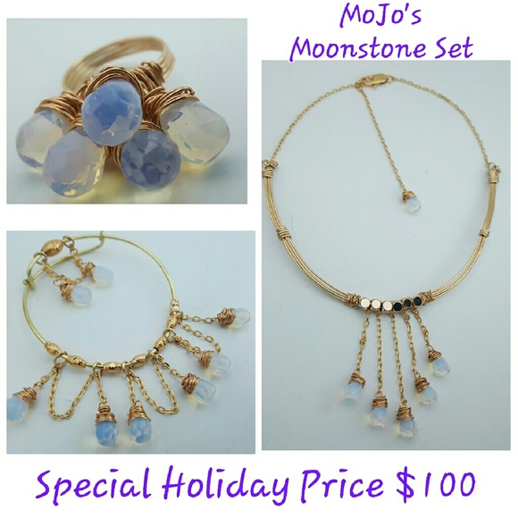 Amazing moonstone set