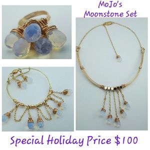 Amazing moonstone set