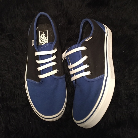 Black and blue vans