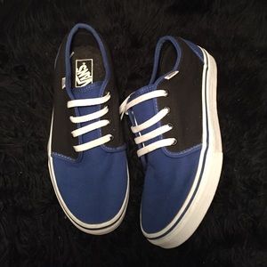 Black and blue vans