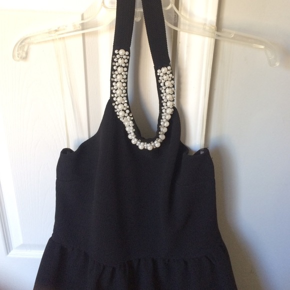 Bejeweled Halter Dress