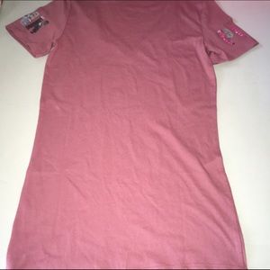 T-shirt Victoria's Secret PINK Bling Crewneck Rouge - Taille 00OOOOOO, Manches Longues, Neuf Avec étiquettes