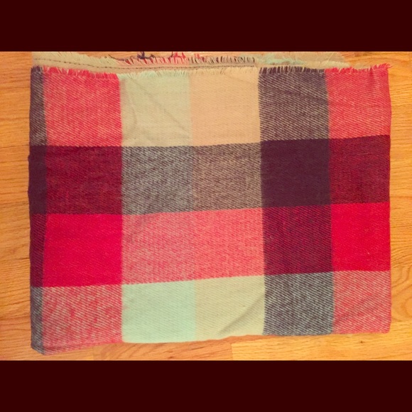 Plaid Blanket Scarf