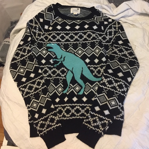 PacSun dinosaur ugly sweater