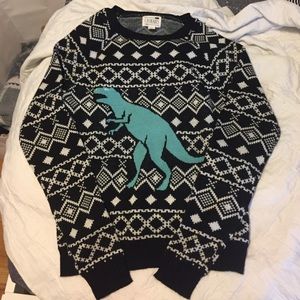 PacSun dinosaur ugly sweater