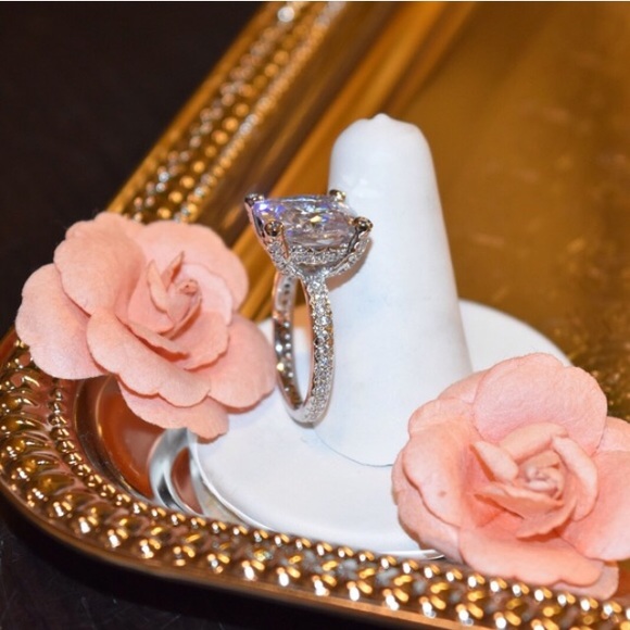 the Pink Box Jewelry Jewelry 66ct Cz Engagement Ring Poshmark