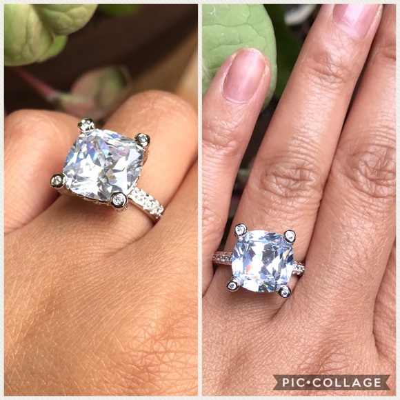 the Pink Box Jewelry Jewelry 66ct Cz Engagement Ring Poshmark