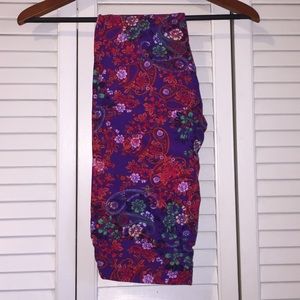 LuLaRoe OS Leggings Floral Paisley NWT