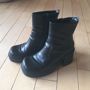 Skechers black ankle boots.