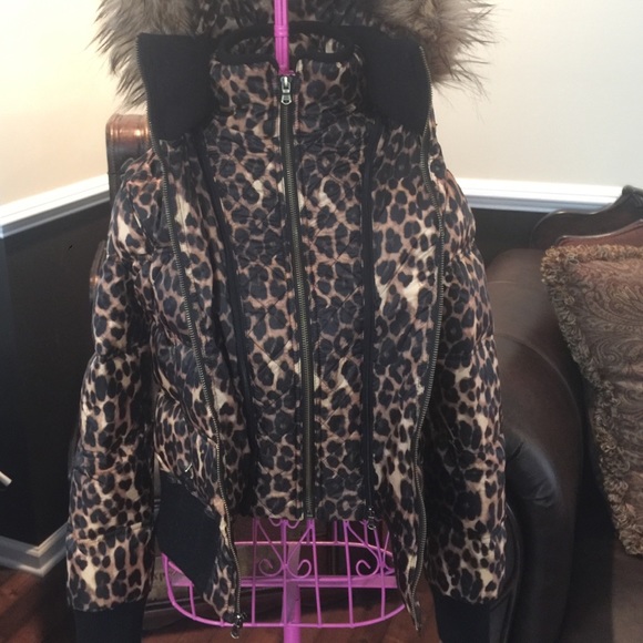 Guess double-breasted puff jacket. Very cute!