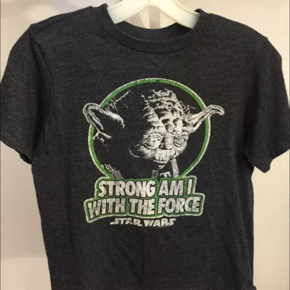 Women's Star Wars Fan Yoda Force Shirt Grey SM M