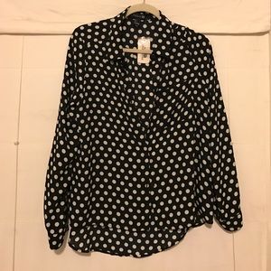 Polka dotted blouse